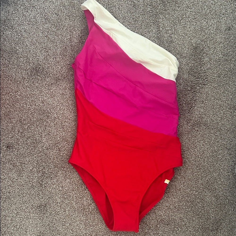 Summersalt sidestroke Red and Pink Swimsuit